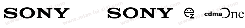 Sony Skerch EF字体转换
